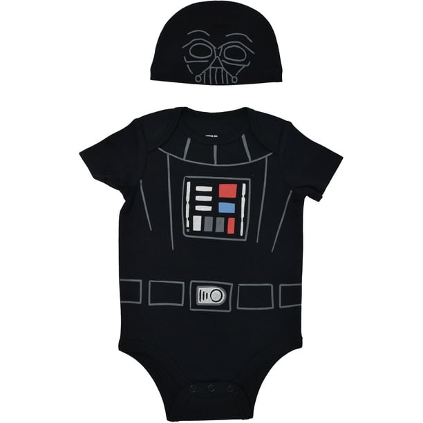 Star Wars Darth Vader Infant Baby Boys Short Sleeve Hooded Romper Costume Outfit